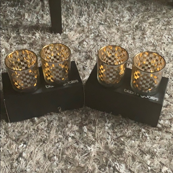 Bloomingdale's Other - New set of silver‎ and gold candle holders decor
